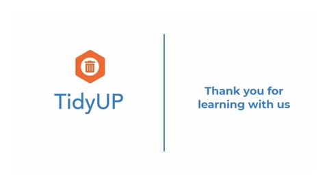 Thumbnail for Next Steps After TidyUP