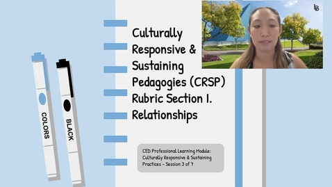 Thumbnail for CRSP Rubric Section #1 - Relationships:  Curriculum, Instruction, Interactions &amp; Fieldwork/Field Placements