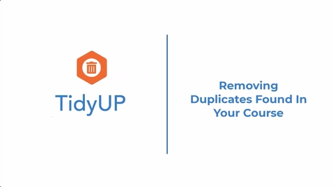 Thumbnail for Step 04: Removing Duplicates Found in Your Course