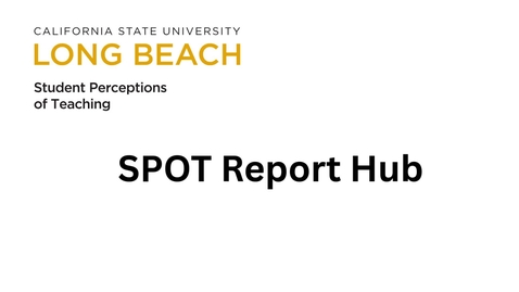 Thumbnail for SPOT Report Hub.mp4