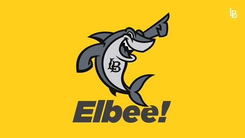 Thumbnail for entry The Beach unveils new shark mascot &quot;Elbee&quot;