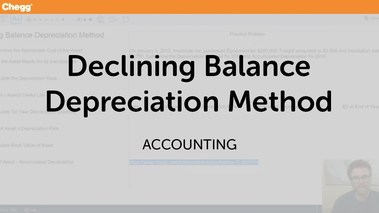 Declining Balance Depreciation Method
