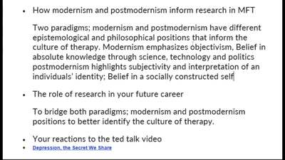 MFT-5106: Research Methods and Evidence-Based Practice