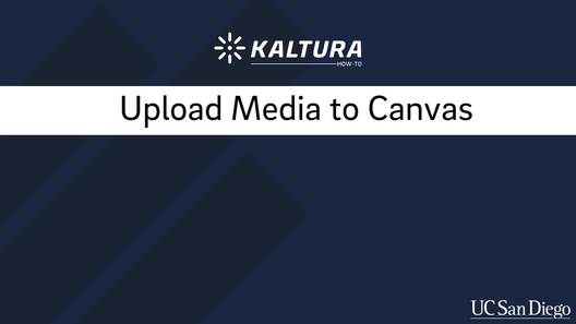 How To Upload A Video File To Canvas