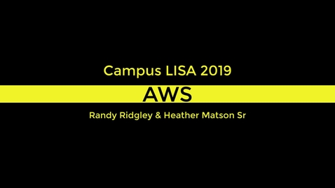 Thumbnail for Running Lean Architectures in AWS