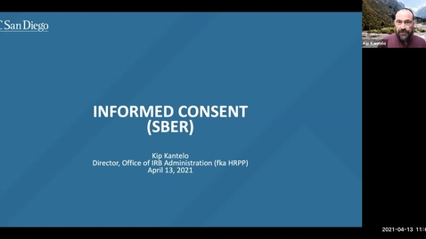 Thumbnail for entry Kuali IRB Informed Consent (Social/Behavioral/Educational Research)