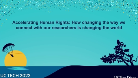 Thumbnail for entry Accelerating Human Rights: How changing the way we connect with our researchers is changing the world