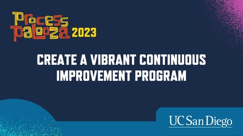 Thumbnail for Panel Discussion:  Create a Vibrant Continuous Improvement Program