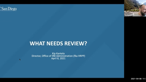 Thumbnail for entry Kuali IRB: What Needs Review (Social/Behavioral/Educational Research)