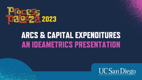 Thumbnail for entry ARCS &amp; Capital Expenditures - an Ideametrics Presentation