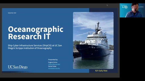 Thumbnail for entry Oceanographic Research IT with ShipCIS at Scripps Institution of Oceanography