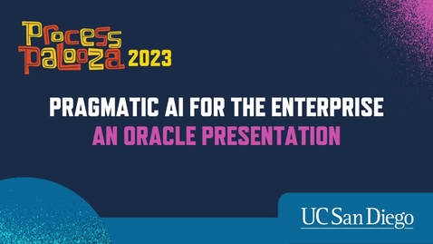 Thumbnail for entry Pragmatic AI for the Enterprise - an Oracle presentation