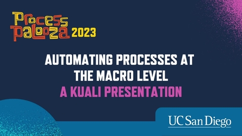Thumbnail for entry Automating Processes at the Macro Level - a Kuali presentation