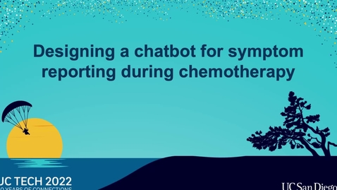 Thumbnail for entry Designing a chatbot for symptom reporting during chemotherapy