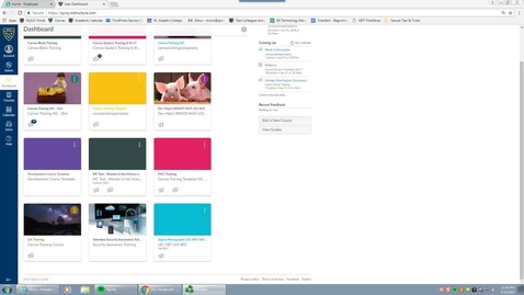 Thumbnail for entry 2.  Dashboard &amp; Course Settings