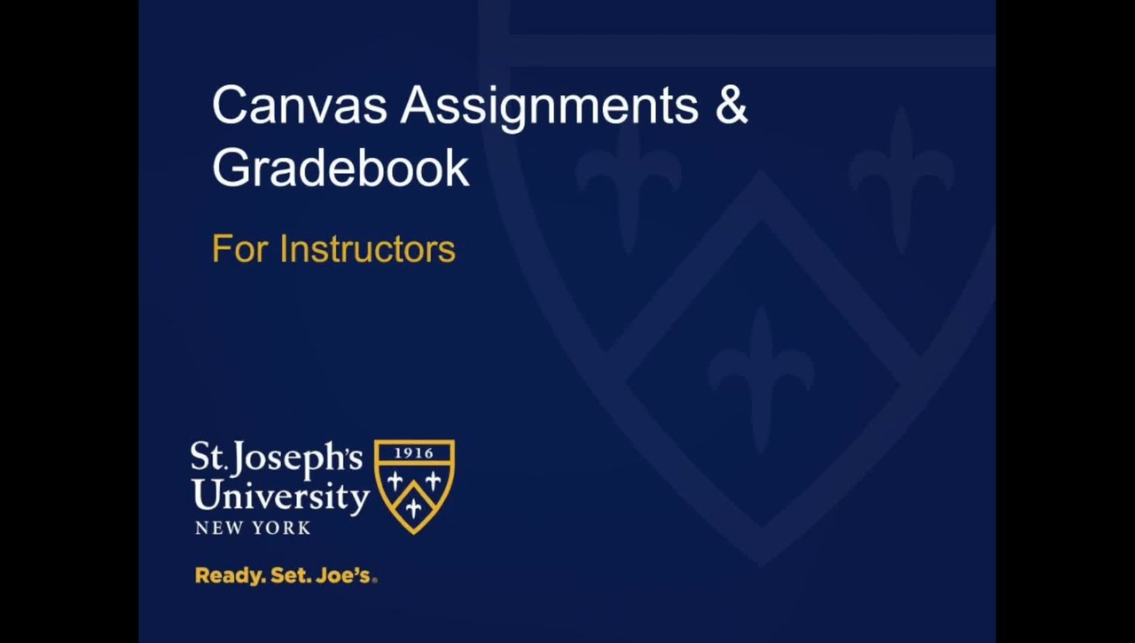 SJNY Canvas GradeBook Training