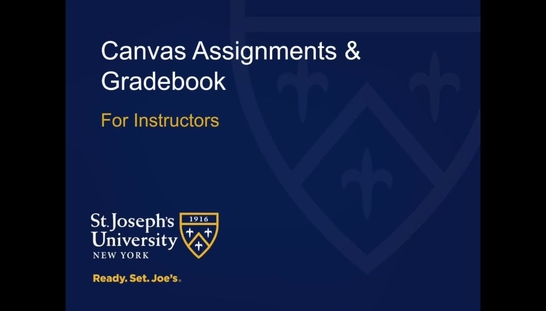 SJNY Canvas GradeBook Training