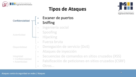 Miniatura para Ataques a la confidencialidad