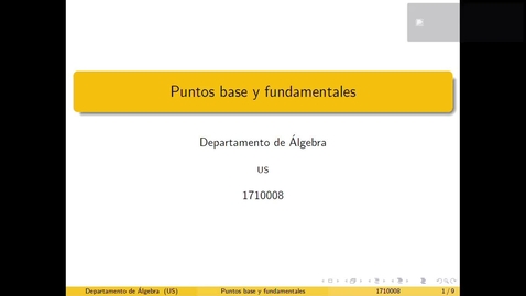 Miniatura para la entrada Puntos base y fundamentales