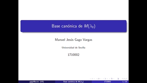 Miniatura para Base canónica del espacio de autovectores maximal