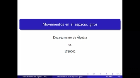 Miniatura para Movimientos en el espacio: giros
