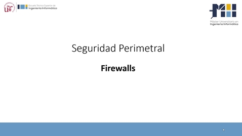 Miniatura para Seguridad perimetral - Firewalls