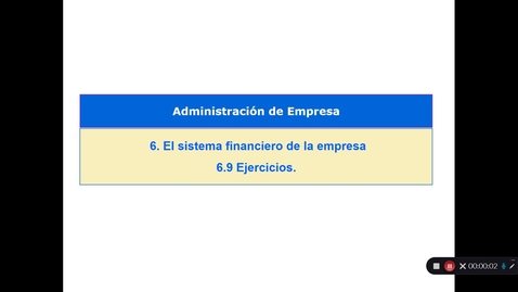 Miniatura para Tema 6. El sistema financiero de la empresa. 6.9 Ejercicios  (i)