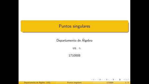 Miniatura para Puntos singulares