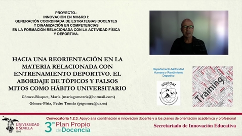Miniatura para Hacia una reorientación en la materia relacionada con entrenamiento deportivo. El abordaje de tópicos y falsos mitos como hábito universitario (Innovación 2 en MH&amp;RD).