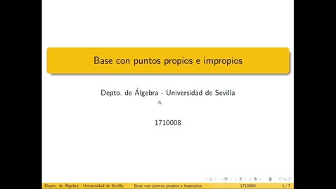 Miniatura para la entrada Base con puntos propios e impropios