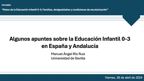 Miniatura para la entrada 5_Manuel Río Ruiz. Escuelas infantiles públicas y familias en el campo de la educabilidad 0-3 años en Barcelona