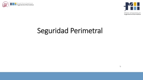 Miniatura para Introducción a la seguridad perimetral