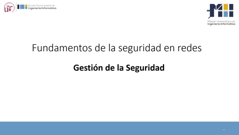 Miniatura para Gestión de la seguridad - SGSI