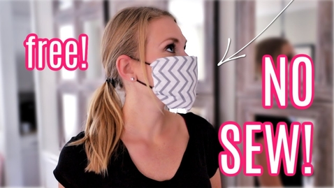 Thumbnail for entry DIY *NO SEW* FACE MASKS! (free and easy!)