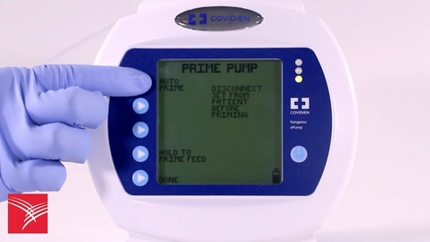 Thumbnail for Priming the Kangaroo™ ePump Enteral Feeding Pump for feeding only