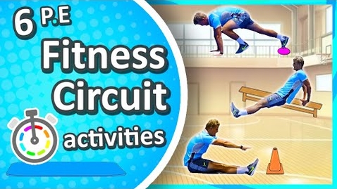 Thumbnail for entry 6 Physical Education Fitness Circuit activities | Grades K-8