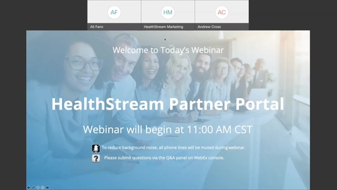 Thumbnail for entry HealthStream Partners Your Partner Portal- June 3, 2021