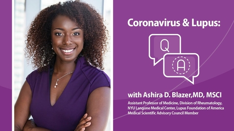 Thumbnail for entry Coronavirus and Lupus - Update March 20, 2020