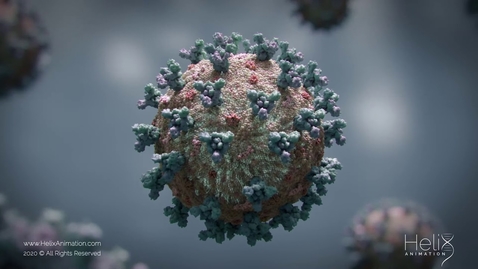 Thumbnail for entry 3D Animation: SARS-CoV-2 virus transmission leading to COVID-19