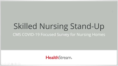 Thumbnail for COVID-19 Stand-Up Skilled Nursing Webinar May 7, 2020