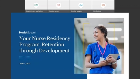 Thumbnail for Your Nurse Residency Program Retention through Development-June 1, 2021
