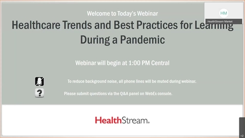 Thumbnail for Healthcare Trends and Best Practices for Learning During a Pandemic- November 5, 2020