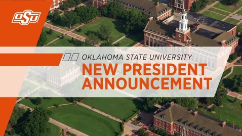 Thumbnail for entry Dr. Kayse Shrum Named 19th President of Oklahoma State University