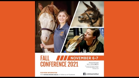 Thumbnail for entry 2021 OSU College of Veterinary Medicine Fall Conference 
