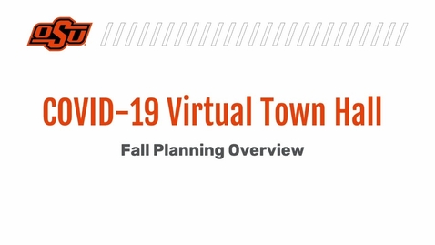 Thumbnail for entry  COVID-19 Virtual Town Hall Held August 26, 2021