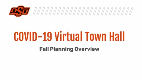 Thumbnail for  COVID-19 Virtual Town Hall Held August 26, 2021