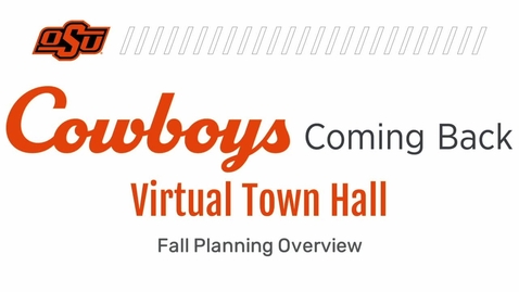 Thumbnail for entry Cowboys Coming Back Virtual Town Hall for Students and Parents 