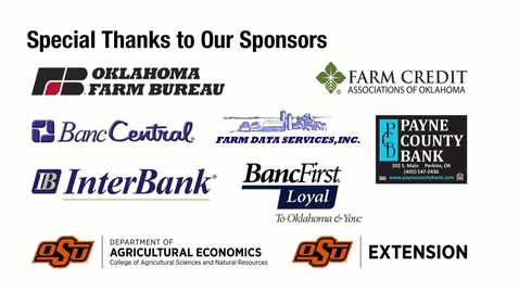 Thumbnail for entry Rural Oklahoma Economic Outlook Conference