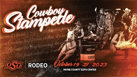 Thumbnail for entry  Opening of the 2023 Cowboy Stampede Rodeo