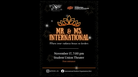 Thumbnail for entry 2023 Mr. and Ms. International
